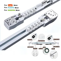 Customizable Super Quiet CurtainTrack For dooya/Aqara//Tuya Curtain motor Electric Curtain rails system For Smart Home