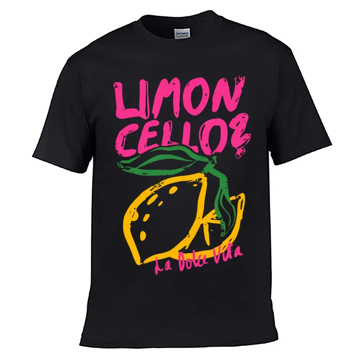Limon Cello La Dolce Vita Lemon Art short-sleeved T-shirt