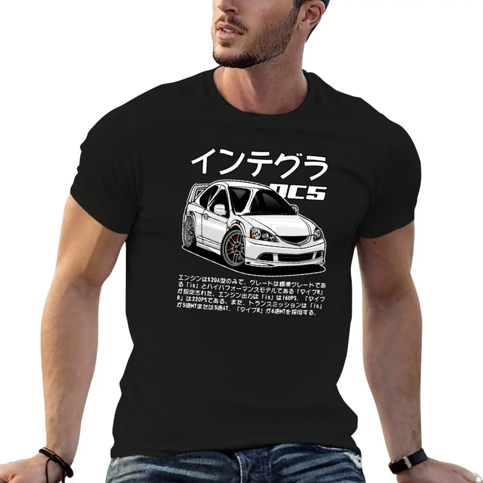 

Cartoon Integra DC5 TYPE R T-Shirt t shirt men 100% cotton luxury brand t shirt for man 100 percent cotton T-Shirt