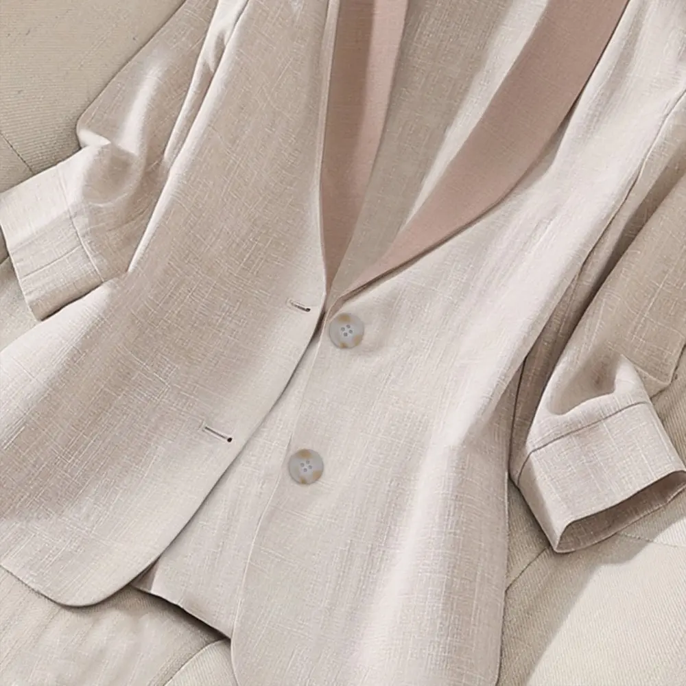 

Женский элегантный деловой пиджак на осень-зиму с длинным рукавом и v-образным вырезом на пуговицах спереди, простой офисный женский жилет для