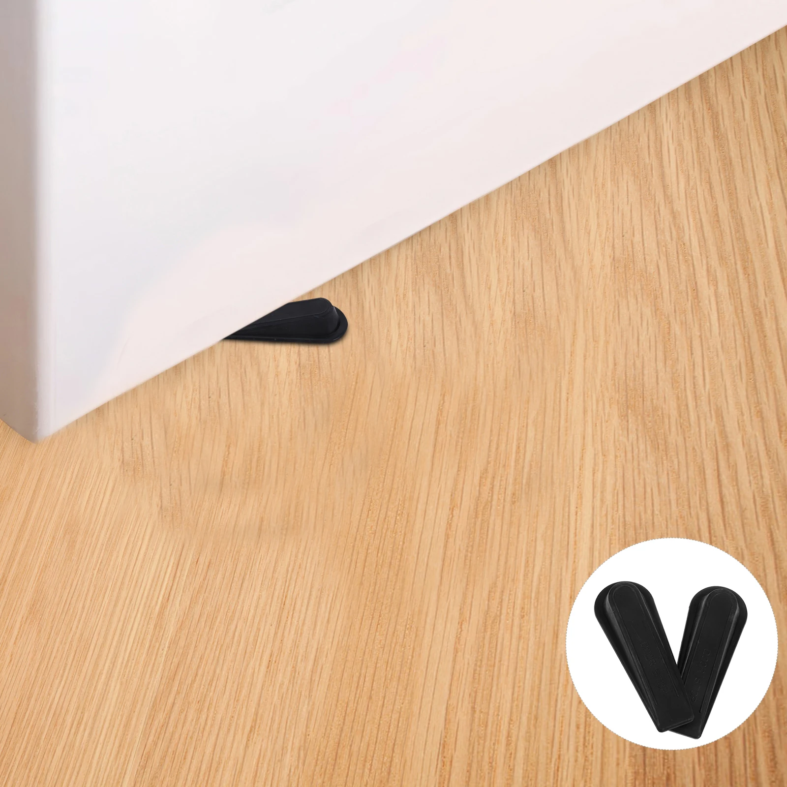 

2Pcs Door Stopper Wedge Heavy Duty Antislip Surface Windproof Design Easy Install Suitable Multiple Doors Wedge Door Stopper