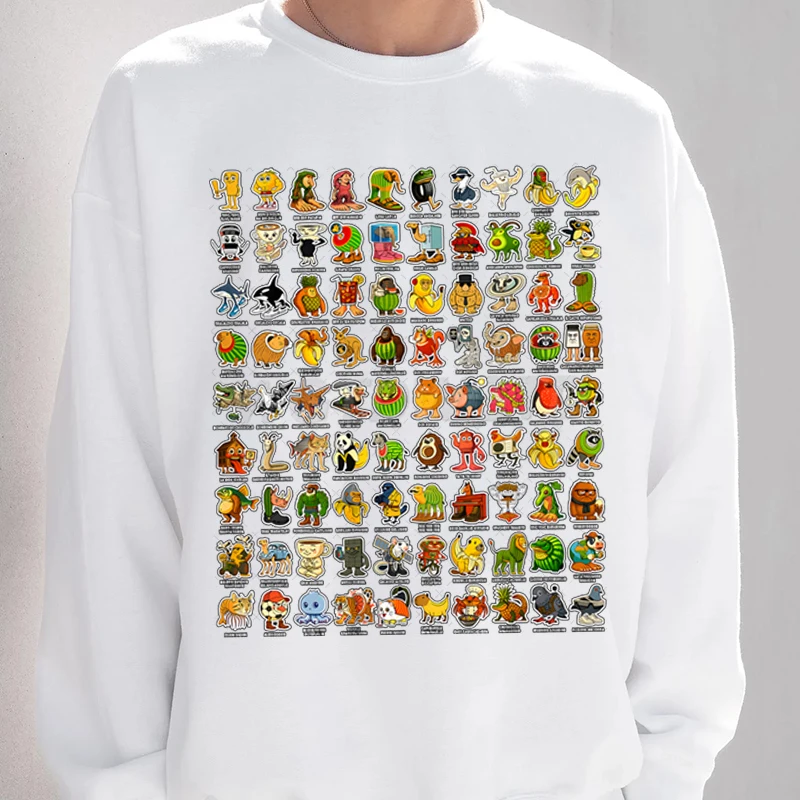 Итальянский мозг, забавные мем-толстовки для мужчин и женщин, пуловеры с длинными рукавами и забавными животными, итальянский свитер Brainrot, унисекс