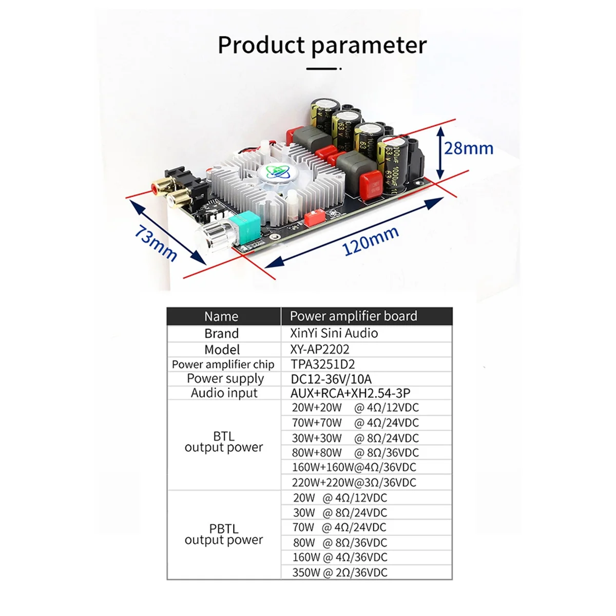 

A64K TPA3251 HiFi цифровой усилитель плата 220WX2 мост 350 Вт аудио усилитель стерео цифровой усилитель мощности модуль платы A