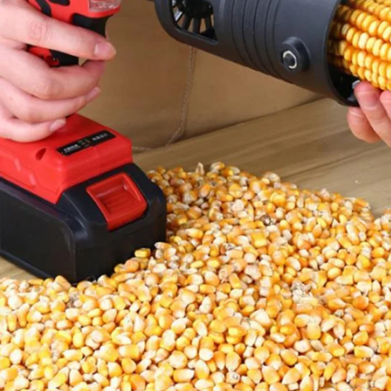 Portable Corn Thresher Accessory Fully Automatic Corn Peeling Machine Head Small Electric Grain Planer Separator