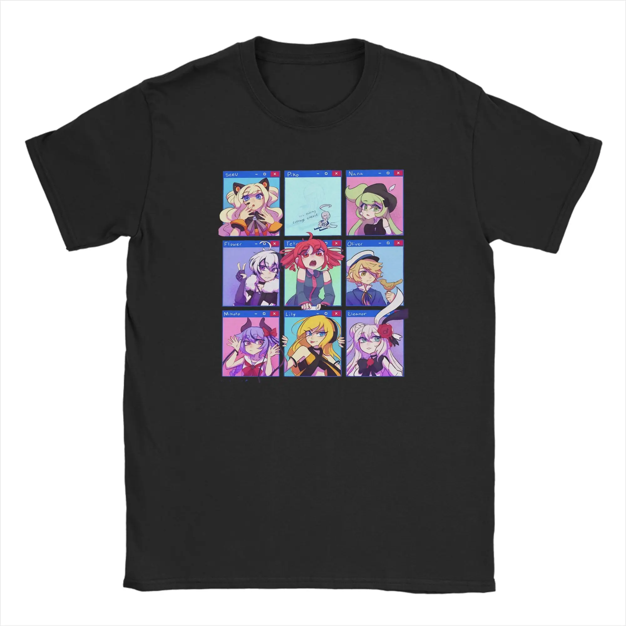 Kasane Teto Popular Virtual Singer Cool T Shirts Short Sleeves Classic Tops Beach 100 Cotton O Neck Plus Size Top Tees