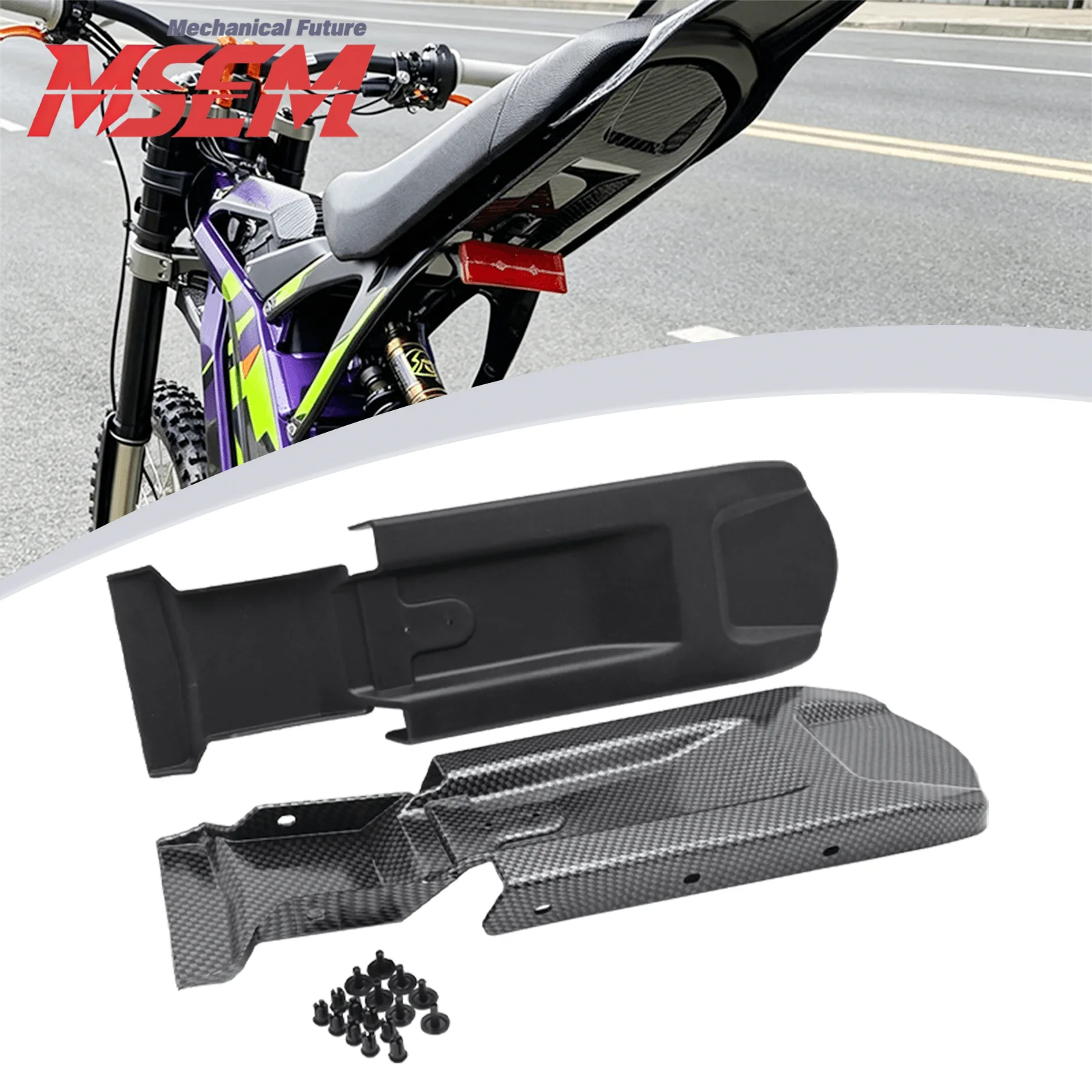 AliExpress NONE For Segway X260/X160 For Sur-Ron Light Bee X LightBee S Electric Bike Motorcycle Rear Fender Inner Plate Seat Under Guard Plate