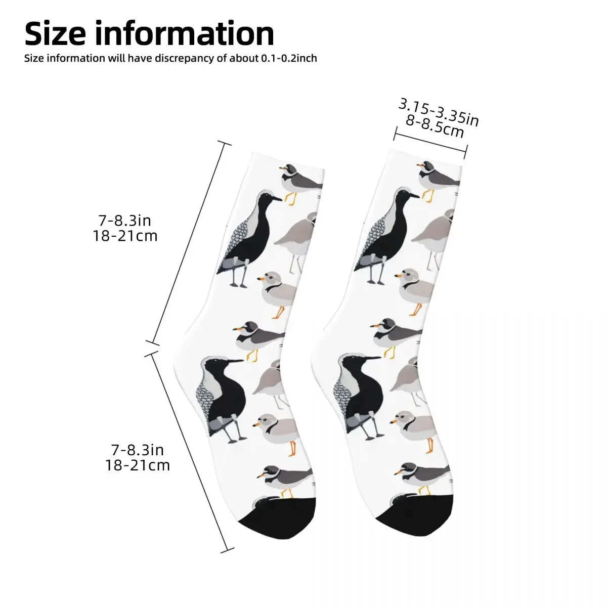 Plethora Of Plovers Socks Harajuku Super Soft Stockings All Season Long Socks Accessories for Man's Woman's Birthday Present