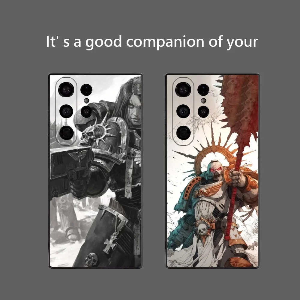 Game W-Warhammer 40,000 Space Marine Phone Case For Samsung Galaxy S25 Ultra S22 S23 S24 Ultra S21 S20 5G Protective Soft Silic