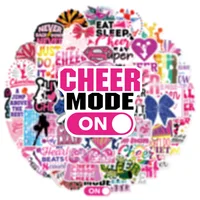 50/100PCS Cheerleading Personalized Graffiti Stickers Car Luggage Water Cups Scooter Stationery Notebook Stickers 6