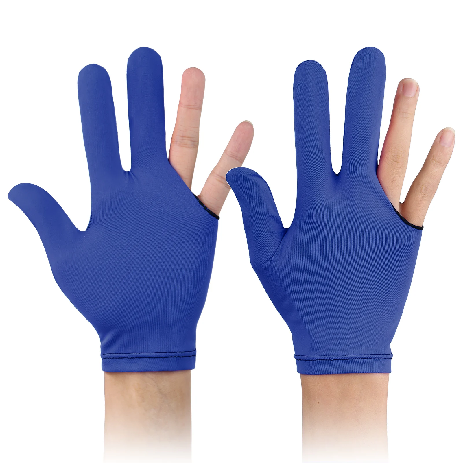 6 قطع من قفازات البلياردو المرنة المفتوحة لليد اليسرى واليد اليمنى #5