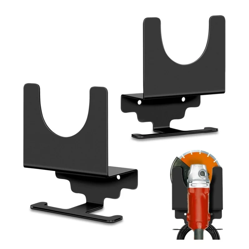 Supporto per smerigliatrice angolare con gancio per filo, staffa a parete, gancio per utensili, lucidatrice/supporto per smerigliatrice angolare per banco da lavoro del negozio