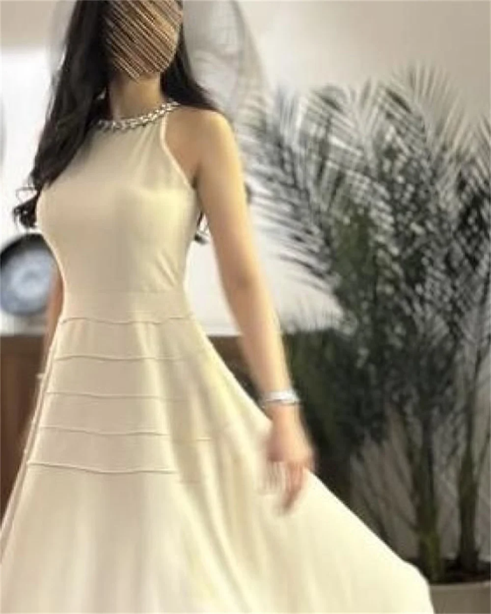 ROYET Crystals O Neck Sleeveless A Line Formal Evening Dress Tea Length Simple Classic Long Prom Gown Customized New 2025