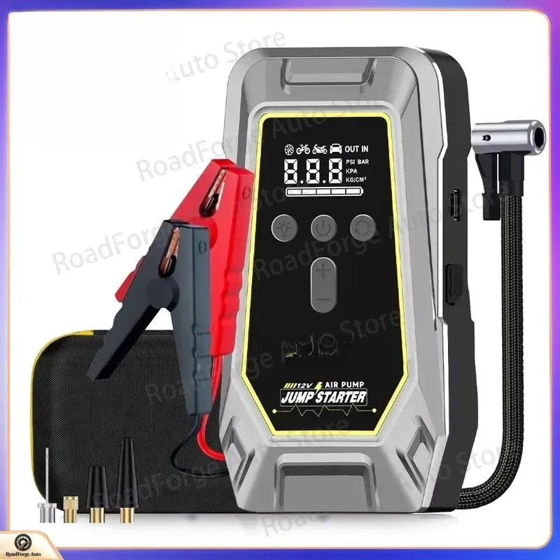 for GKFLY 4000A Portable Car Jump Starter Power Bank with Air Compressor 150 PSI Tire Inflator Auto Battery Starter for Cars