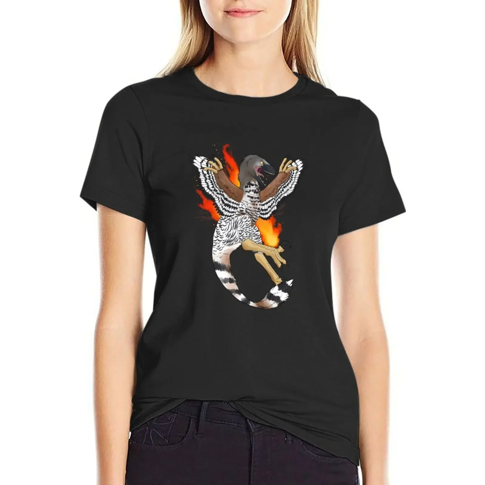 

Pyroraptor Olympius T-Shirt plus sizes korean fashion funnys tshirts for Women