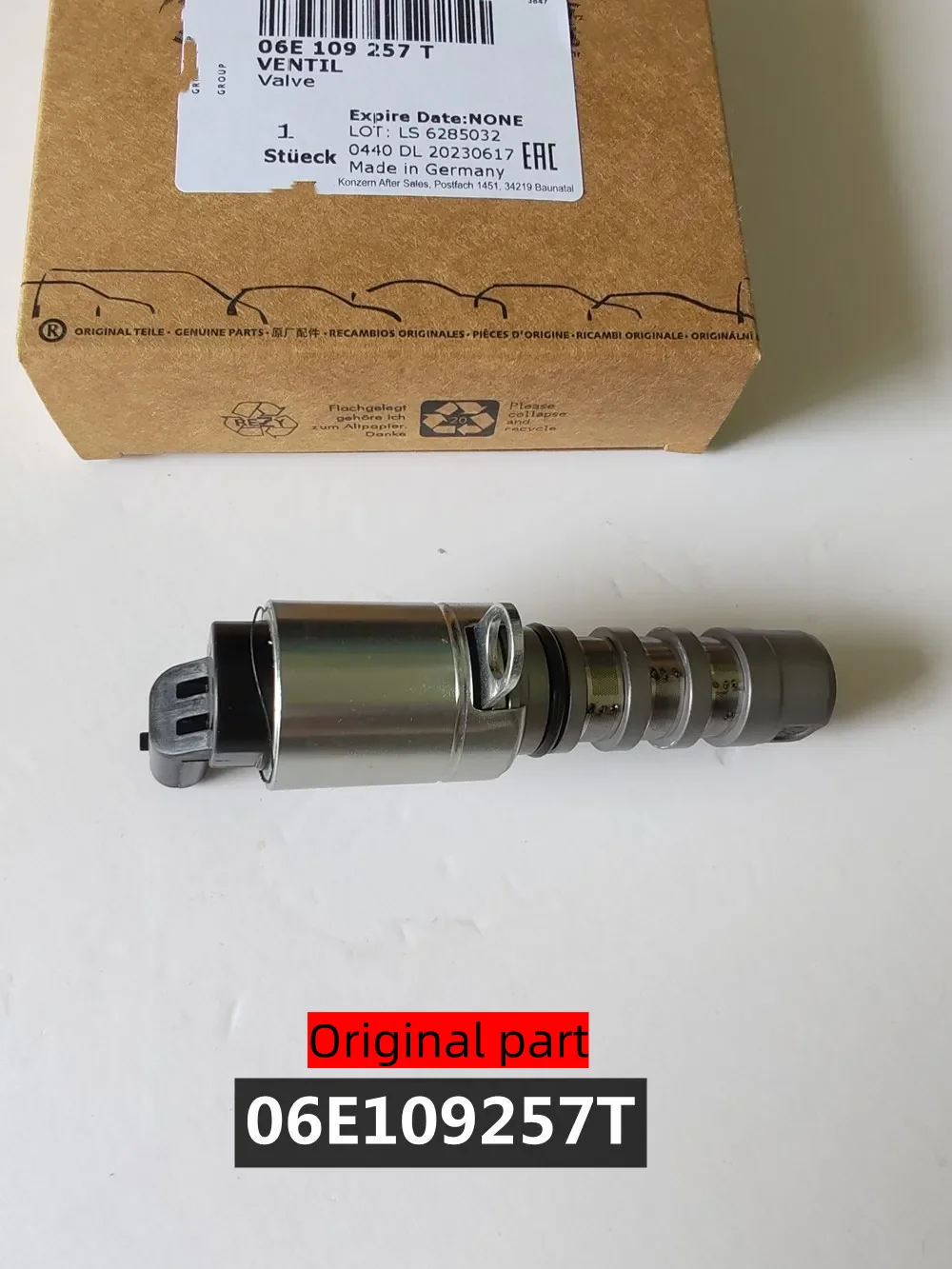 

Genuine New Camshaft control valve fits For Audi A8 A6 2.5/3.0/4.0 TFSI 2010-2018 06E109257T 06E109257S 06E109257N 06E109257M