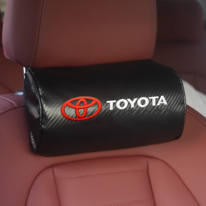 2Pcs Memory Foam Car Neck Pillow For Toyota Hilux RAV4 Camry Corolla Yaris Avensis Leather Seat Headrest Cushion Travel Support