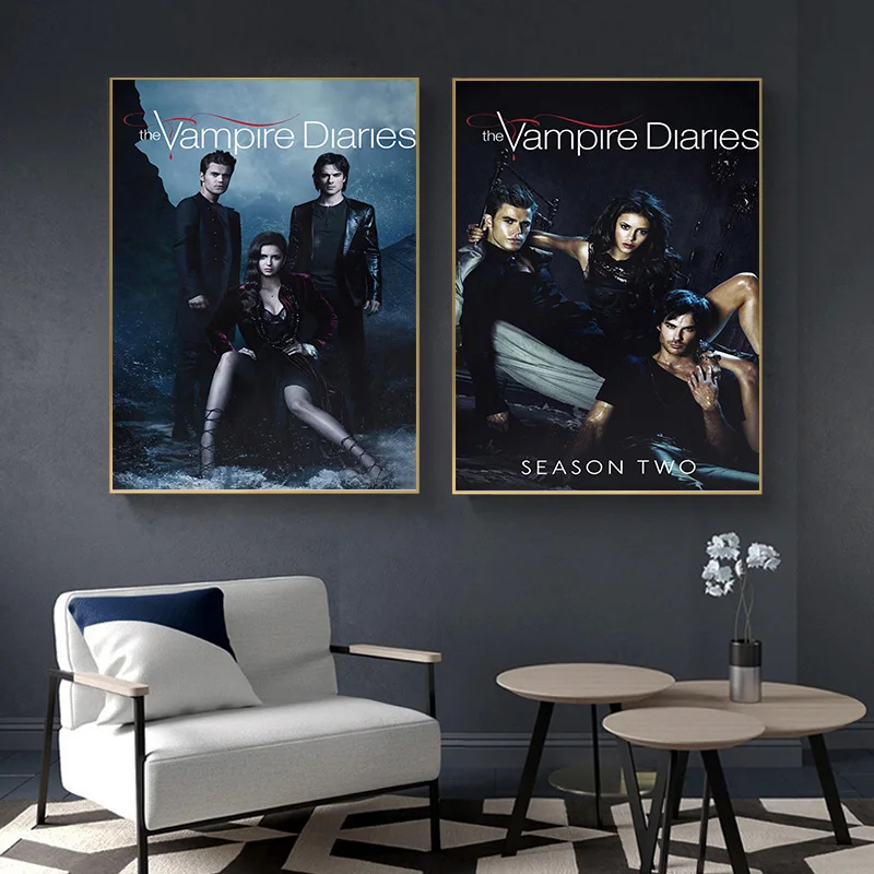 The Vampire Diaries Elena Gilbert Classic American TV Series Poster Print Wall Art Pictures Canvas Painting Room Home Decor Gift