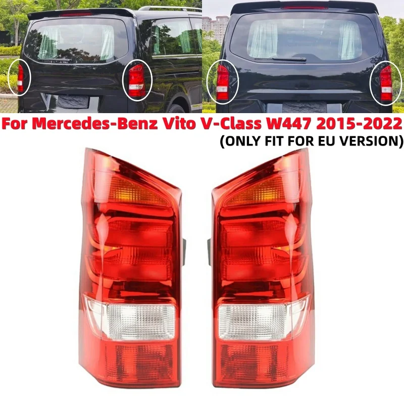 سيارة الذيل ضوء عاكس الضوء الفرامل بدوره مصباح إشارة لمرسيدس بنز فيتو V-Class W447 2015-2022 (بدون لمبة)