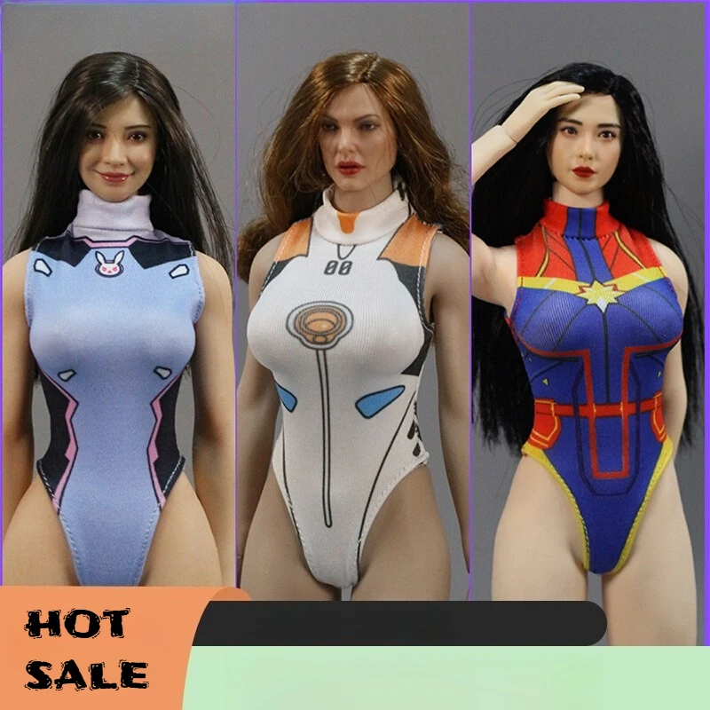 DM TOYS 1/6 Scale Women Soldier Anime COS Swimsuit Clothing Model for 12Inch PH Action Figures Doll Accessories