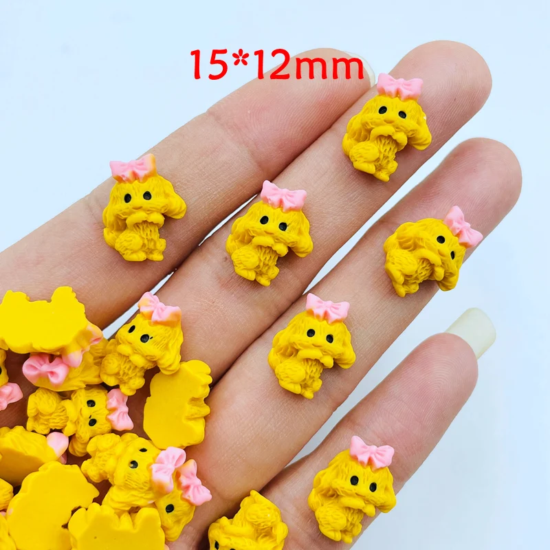 20 Pcs New Cute Mini Kawaii Cartoon Puppy Flat Back Resin Cabochons Scrapbook Diy Wedding Hairpin Accessories Craft J94