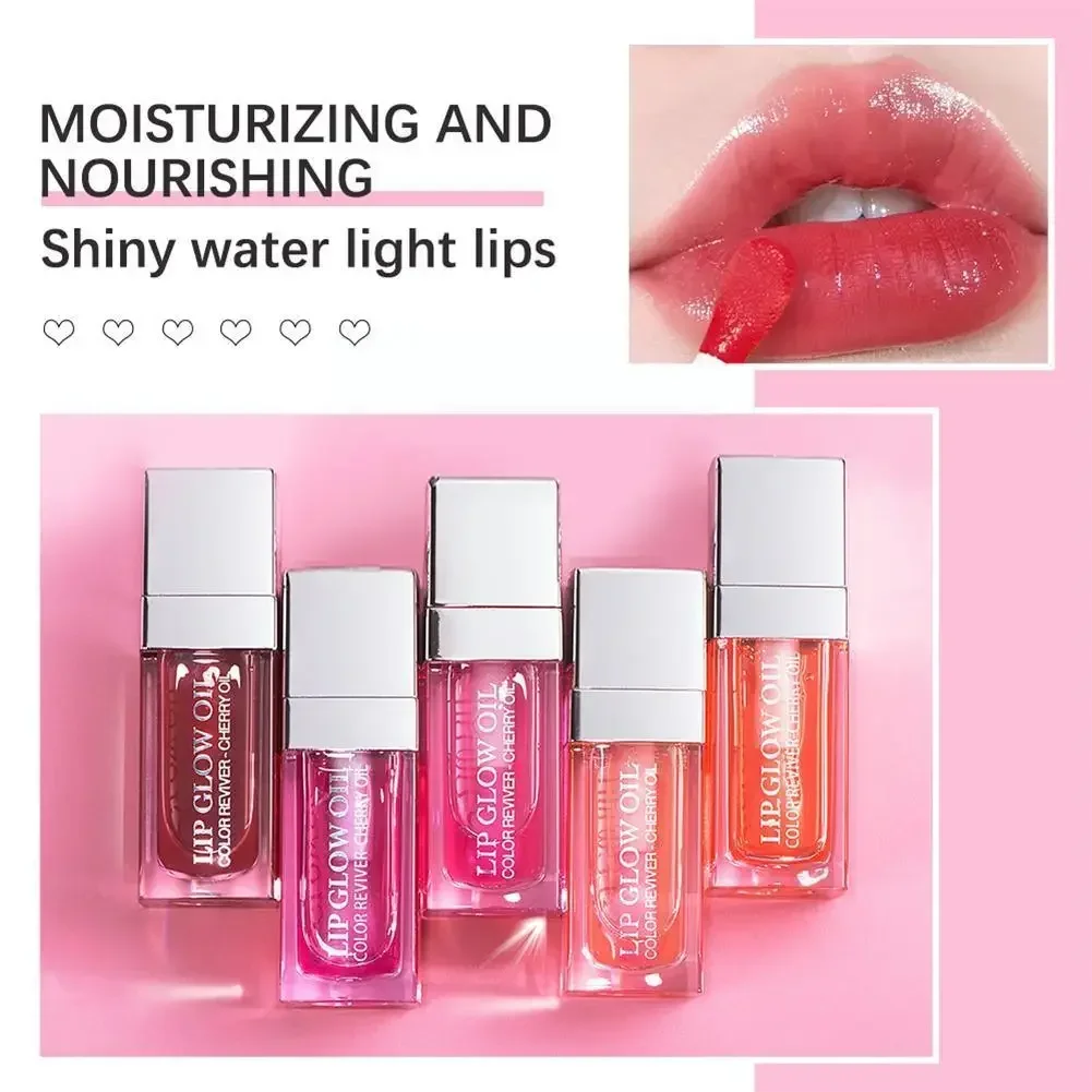 New Clear Lip Gloss Fashion Crystal Jelly Moisturizing Lip Oil NonSticky Sexy Plumping Gloss Lip Lipstick Makeup Lip Care Tool