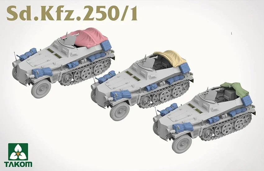 TAKOM-Kit de modèle d'assemblage de véhicule semi-chenillé, 2184 1/35 Sd. K202.. 250/1 Ausf.A