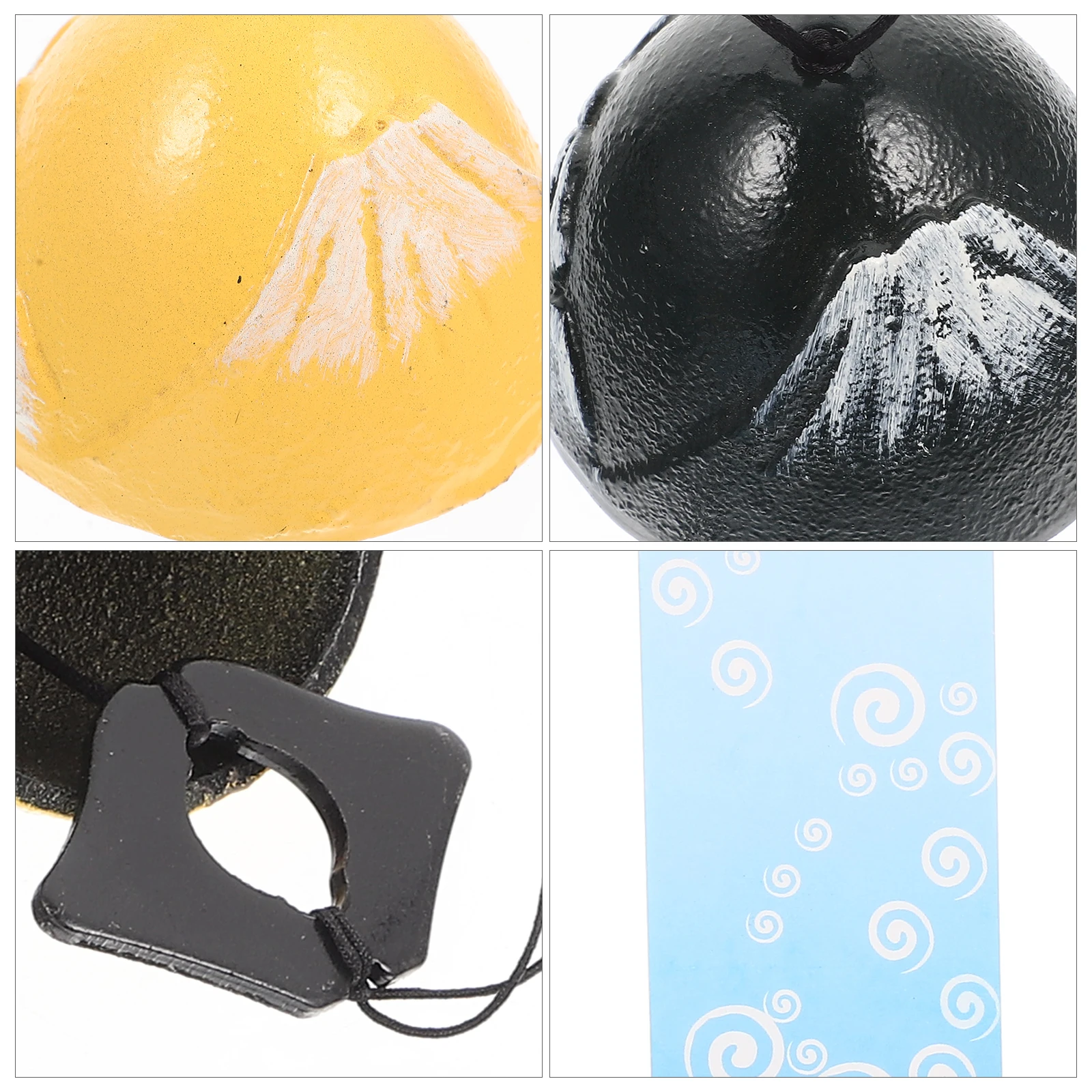 

3pcs Iron Wind Chime Pendant Japanese Style Vintage Decorative Garden Outdoor Hanging Home Decor Pattern Balcony