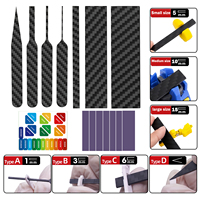 7PCS Carbon Fiber Sanding Sticks,5MM/15MM/20MM Plates+4PCS Irregular Detail Sanding Set for Scale Model Grinding Polishing Tools