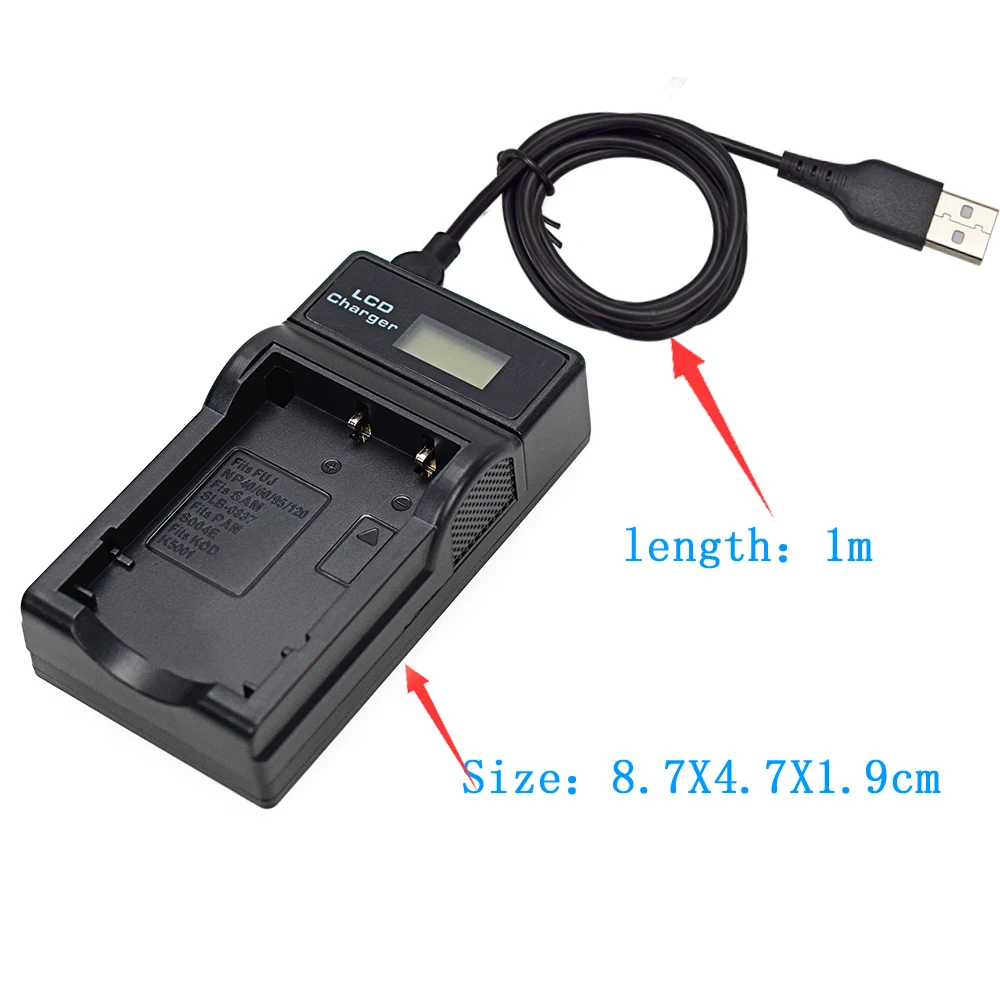 2PCS FNP-95 FNP95 NP-95 NP95 DB-90 DB90 배터리 + LCD 충전기 후지필름 NP-95 NP95 Finepix F30 F31 F31fd X100 X100s X30