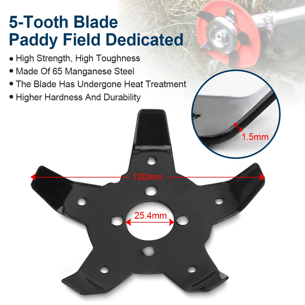 Dual-use Weeding Blade Cutters Disc Multi-functional Weeder Plate Lawn Mower Trimmers 2/5 Teeth Blades Hedge Grass Trimmer Head
