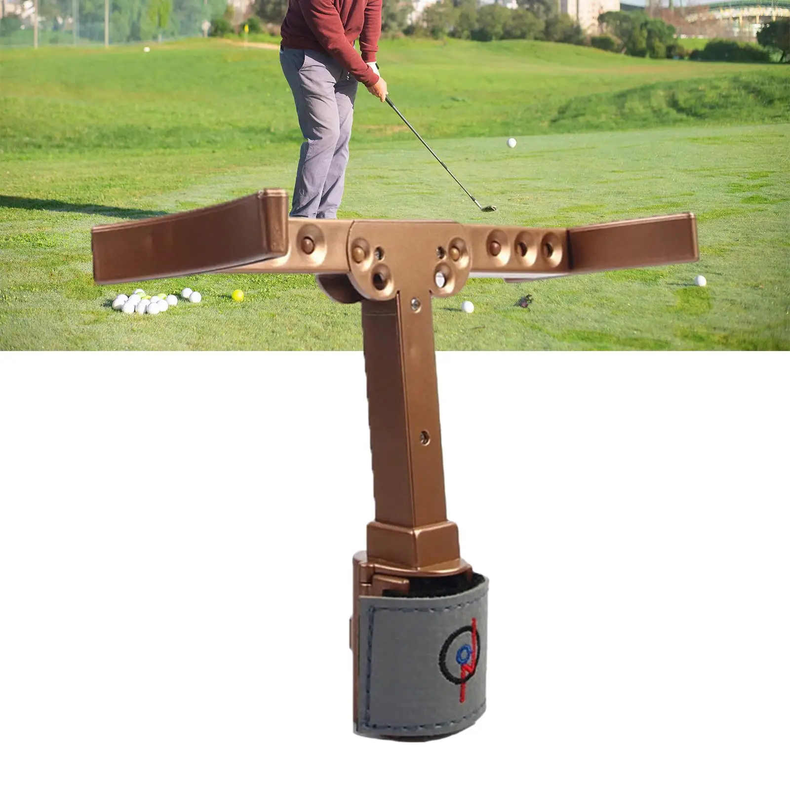 Golf Putter Trainer T Shaped Putting Golf Accessories Golf Club Lightweight Portable Beginner Golfer Adult Swing Trainer