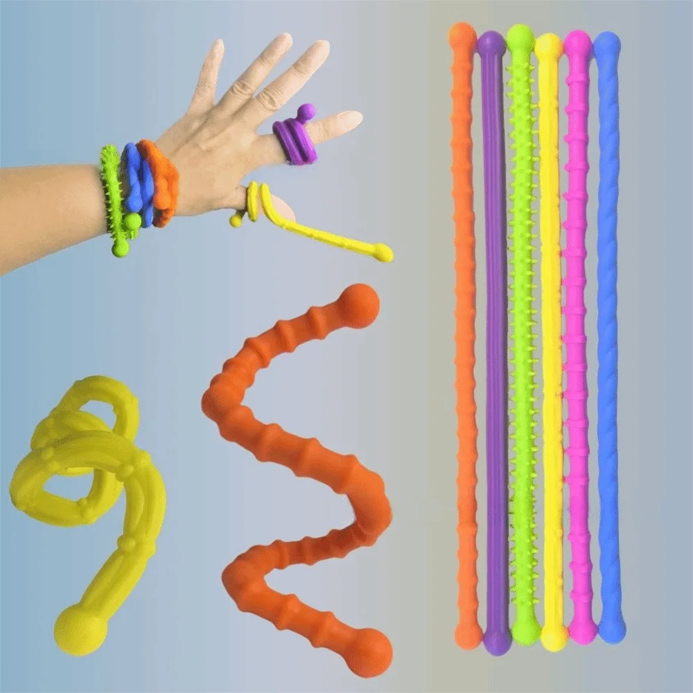 質感のあるリラックス玩具 教室での使用 旅行活動 感覚スティック 自閉症に優しい 生徒の集中力向上 落ち着く感覚玩具