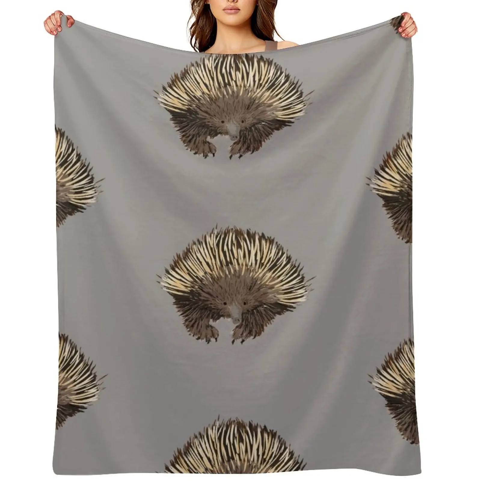 

Echidna Throw Blanket Plaid on the sofa Bed valentine gift ideas for babies Blankets