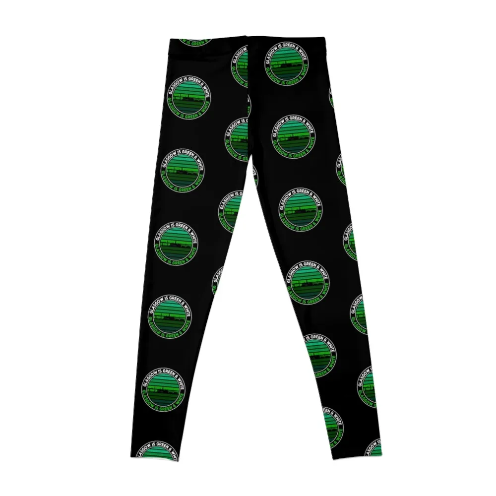 Glasgow Is Green and White Celtic Bhoys Leggings legging gym Sportswear woman gym for girls Womens Leggings