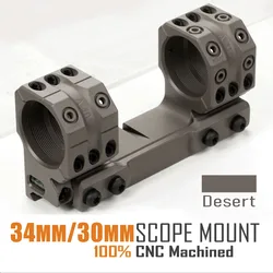Optics Sight Rings 1.54 inchs, 21mm Picatinny Rails, AR15, 35mm 30mm 34mm Mount, , Aluminum,FDE, BK
