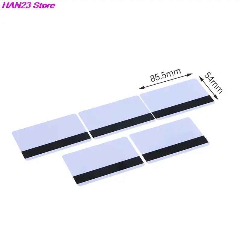 High Quality 5 Pcs Sle4442 Chip Blank Smart Card With Magnetic Strip Hico 3 Track Inkjet PVC Contact Type Composite IC Card