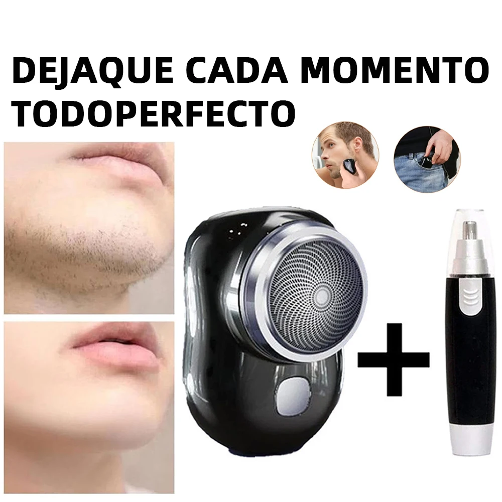 Aparelho de Barbear Portátil à Prova d'Água, Design de Bolso para Viagens e Uso Diário, Rápido e Prático