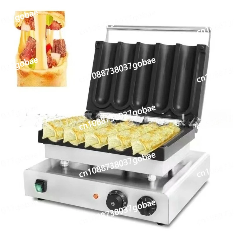 

Коммерческая машина для производства куриных рулетов с пятью сетками, оборудование для закусок, машина для разбивания буррито для барбекю