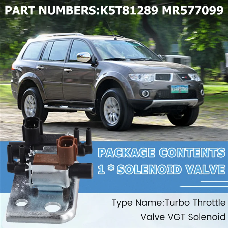 プロモーション！ 三菱モンテロパジェロショーグンL200 4D56 排気ソレノイドバルブK5T81289 新型ターボスロットルバルブMR577099
