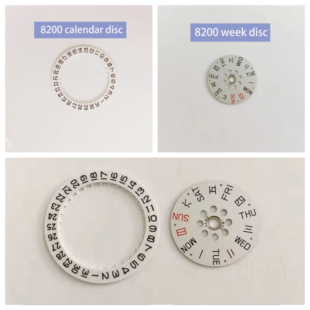 

Watch Accessories Brand New Week Disc Calendar Disc for Citizen Fit to Repair 8200 Movement Calendar Week a Set Disc Repair Part