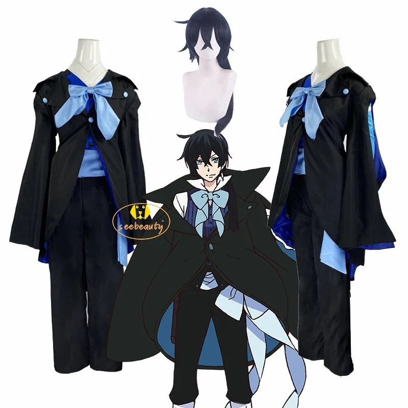 

Anime the case study of vanitas cosplay vanitas no Karte costume vanitas dark long wig vampire outfit suit Halloween party wear