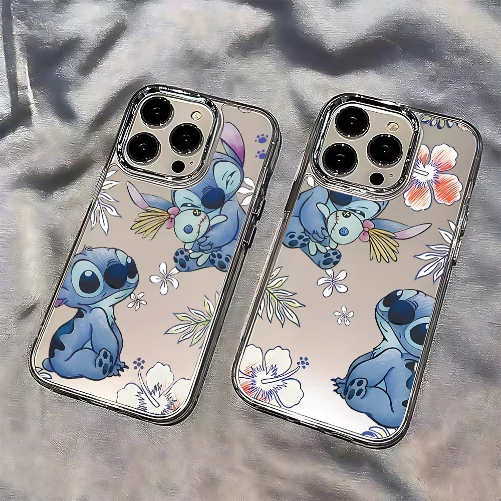 Fashion Stitch Flowers Phone Case For iPhone 17 16e 16 15 14 13 12 11 mini Pro Max X XR XSMAX 8 7 Air Plus Clear Soft Cover - náhled 2