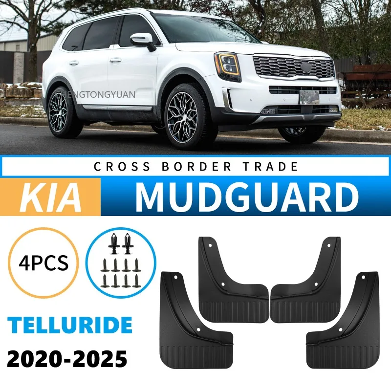 Mudflaps Mudguards Fit for Kia Telluride 2020-2025 Mudguards Tire Fenders Mud Flaps Wheel Guards Accessories 4x Tyre