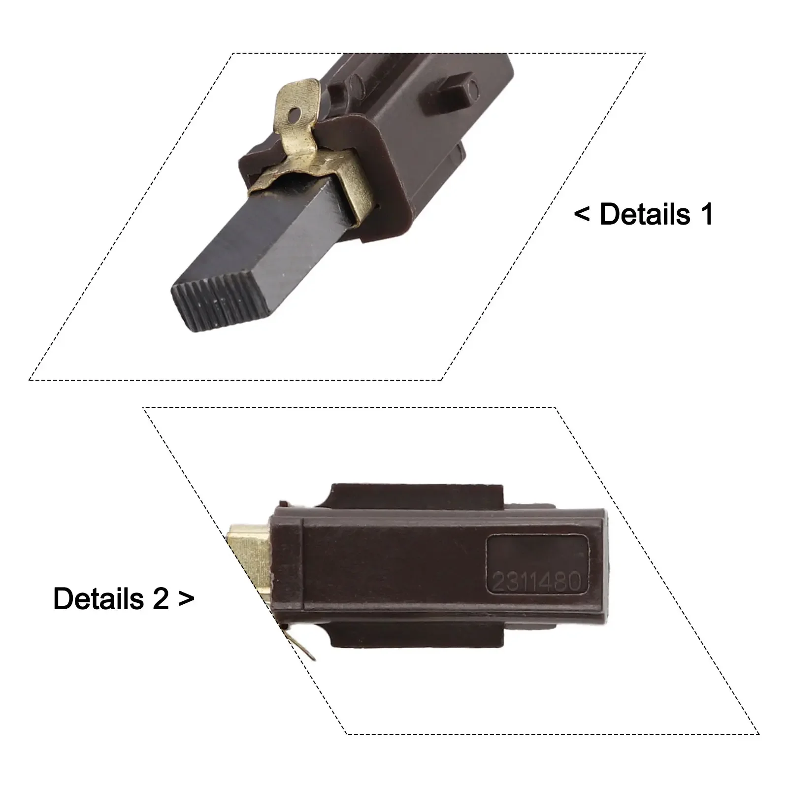 Replacement Carbon Brush Holder For For Henry For Hoover Vacuum Motor 2 Pack Fits Motor Types 115737 115750 116146 116197 116210
