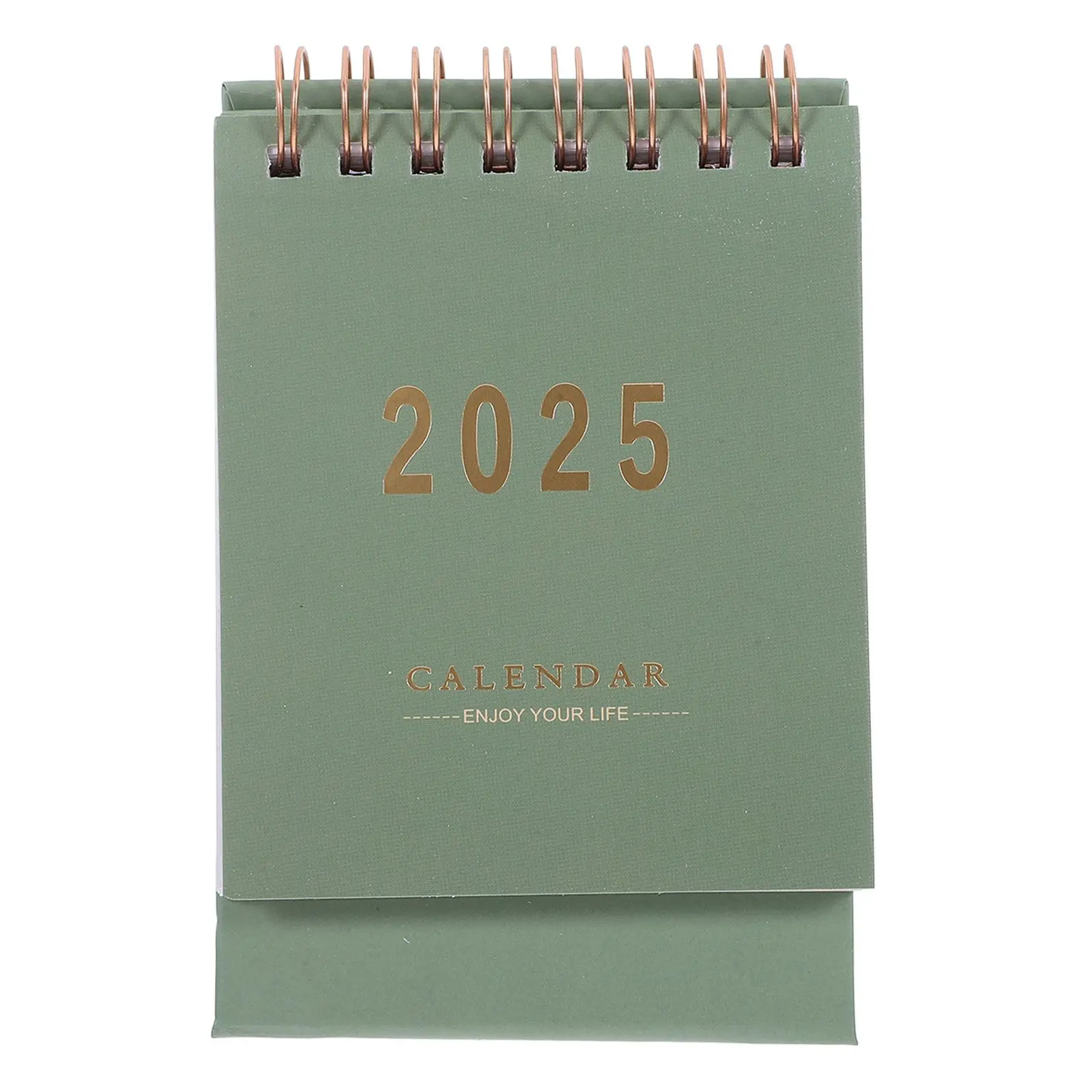 

1Pcs Small Desk 2024 2025 Calendars for Office Design Memo Planner Mini Cute Desktop Calendar Pocket