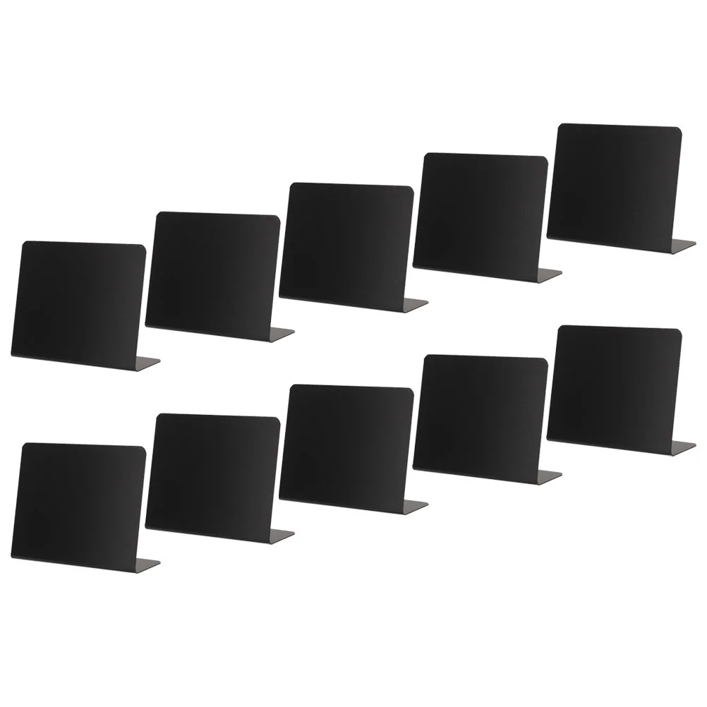 10 Pcs Multifunction Decorate Food Sign Black Home Mini Chalkboards Pvc Decorative Blackboards