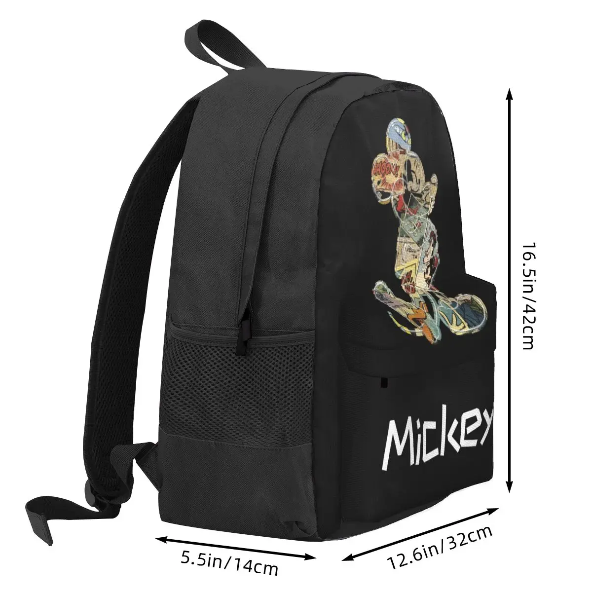 Vintage Mouse Mickey Friends Women Backpack 3D Print Classical Children School Bag Laptop Backpack Boys Waterproof Shoulder Bag