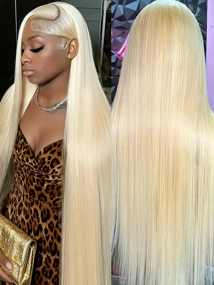 

30 40 Inches 613 Honey Blonde Vietnamese Raw Straight Wigs Human Hair 13x4 13x6 HD Transparent Lace Frontal Wigs 220% Density