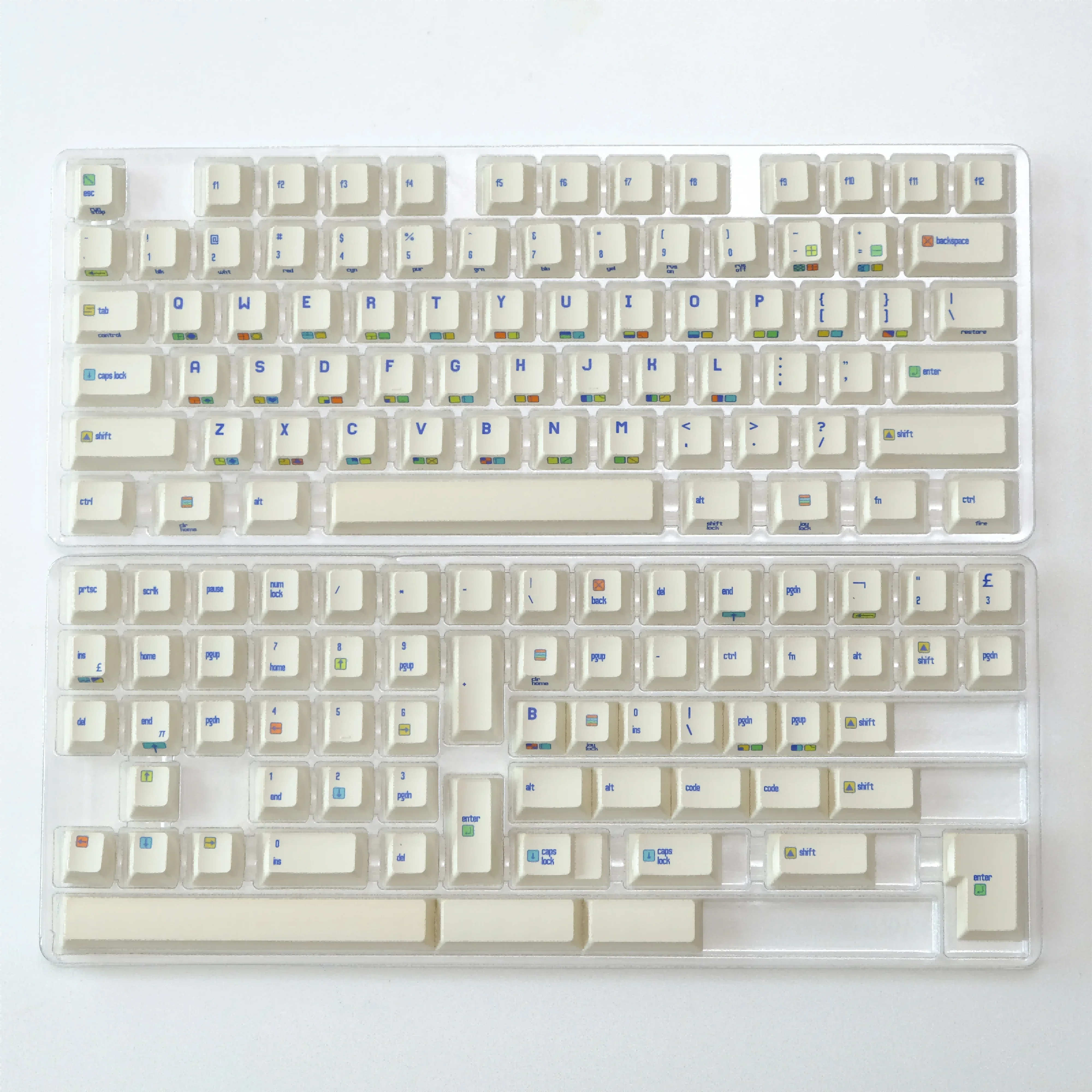 Peripherals original height side engraving hot sublimation C64R2 personalized retro keycaps full set