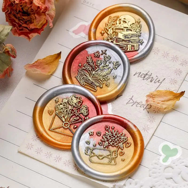 رأس ختم شمع ورنيش النار ، خمر ، ختم ، النحاس ، ديي ، الطرف ، دعوات الزفاف ، بطاقات ، مغلف ، ديكور القصاصات #4